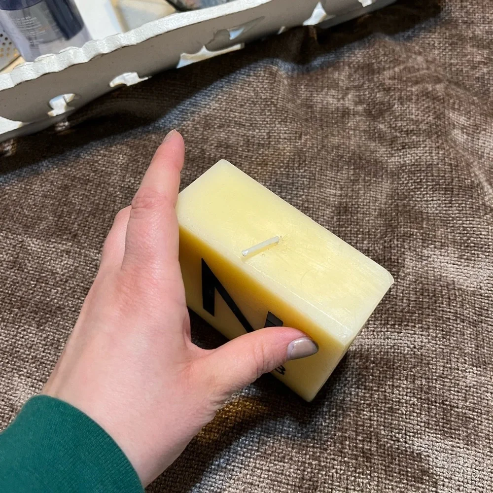 Decorative Scrabble Tile 'Letter N' Candle